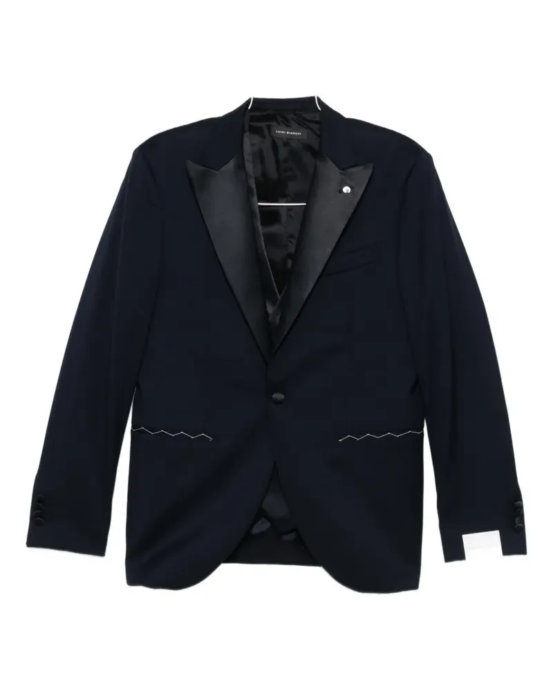 Luigi Bianchi Mantova button suit (three-piece suit) - Blau Blau