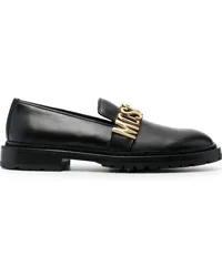 Moschino Loafer mit Logo-Schild 30mm Schwarz