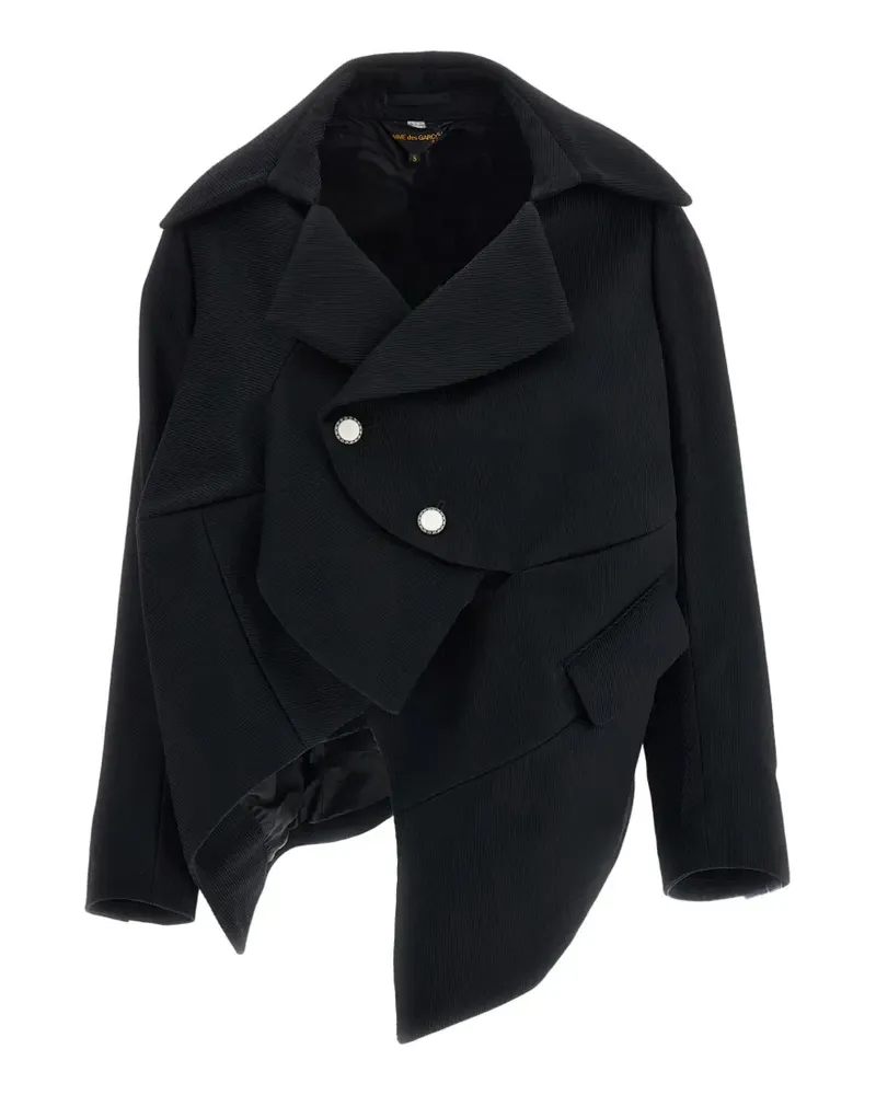 Comme des Garçons Asymmetrisches Jackett - Schwarz Schwarz
