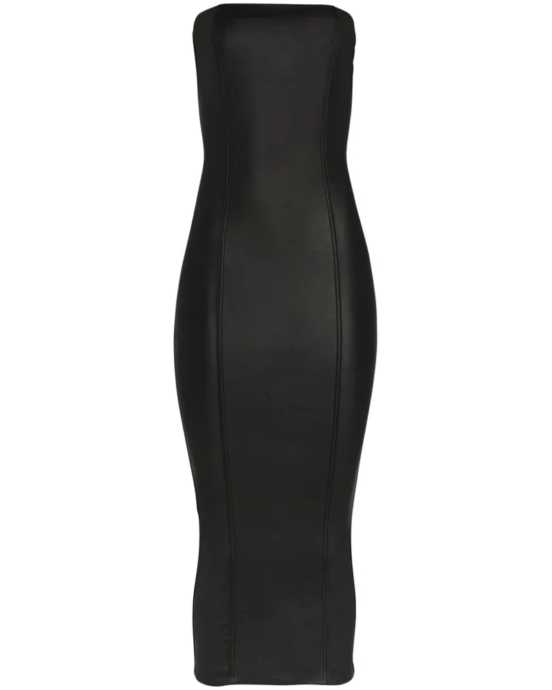 SER.O.YA Adalaide Jeans-Midikleid - Schwarz Schwarz
