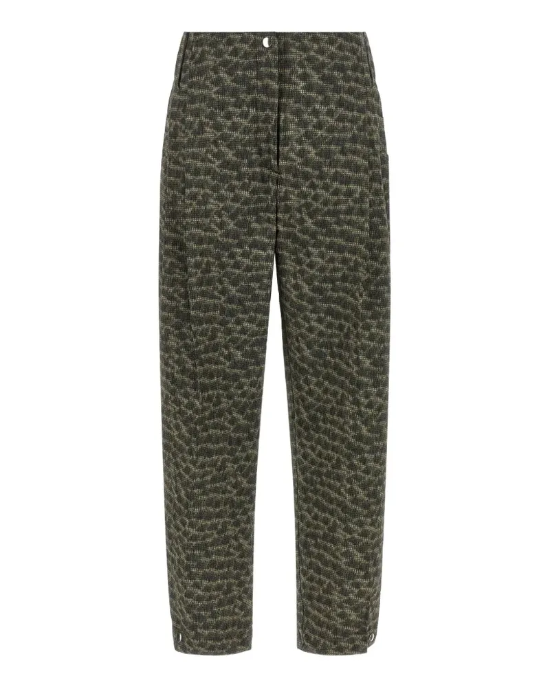 KIKO KOSTADINOV Peregrine Hose mit Federprint - Grün Grün