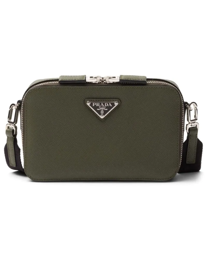 Prada Kleine Brique Kuriertasche - Grün Grün