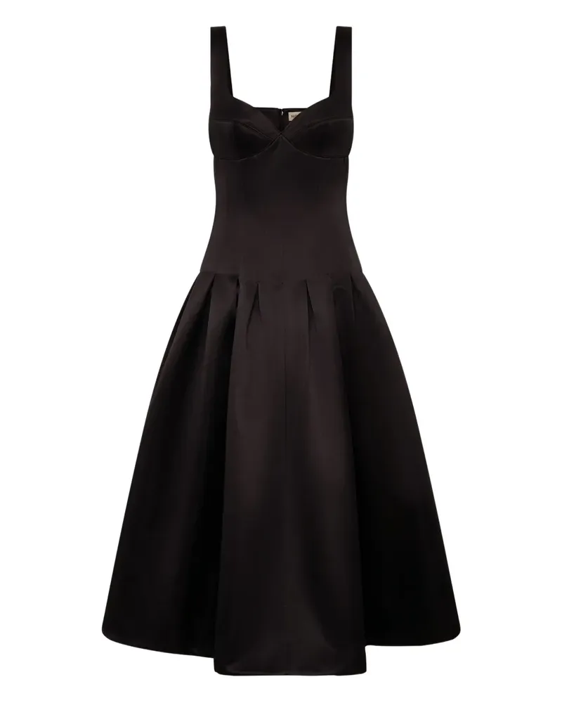 NICHOLAS Cory pleated dress - Schwarz Schwarz