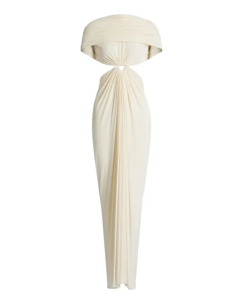 Alberta Ferretti Maxikleid mit Cut-Out - Nude Nude