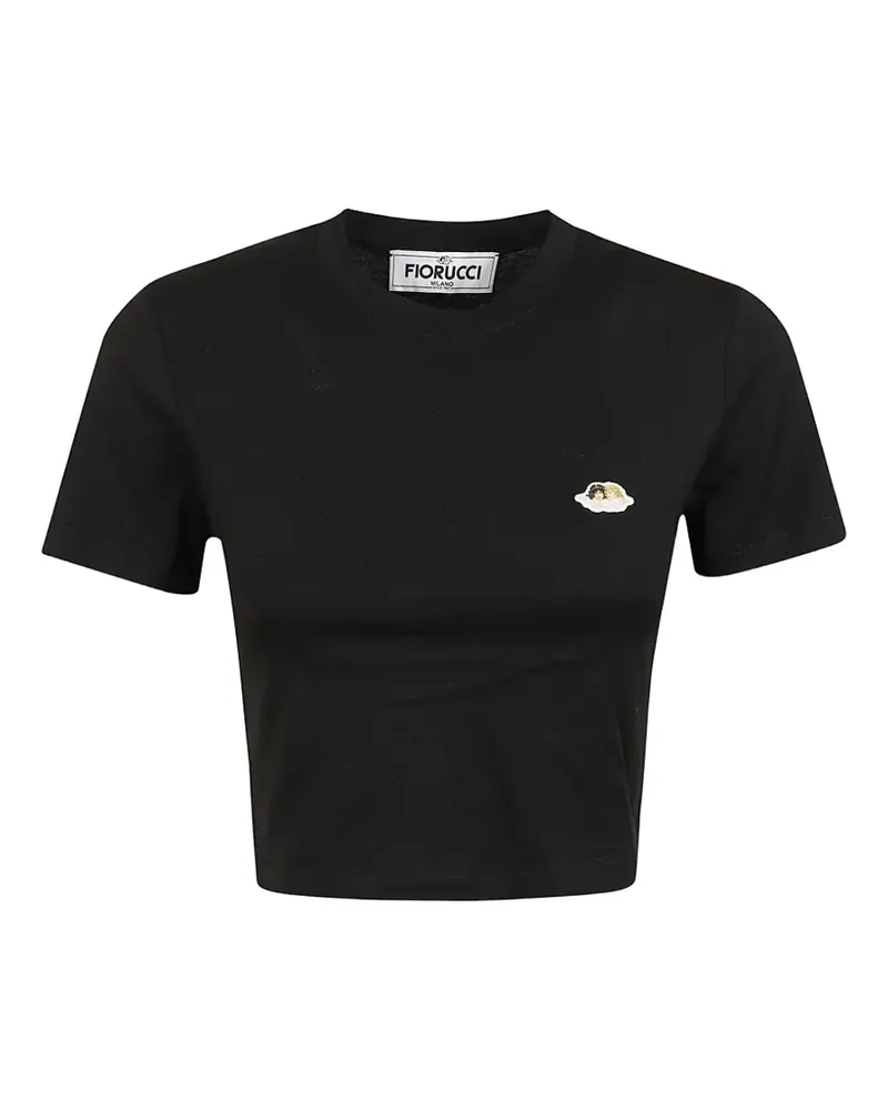 Fiorucci angels-patch T-shirt - Schwarz Schwarz