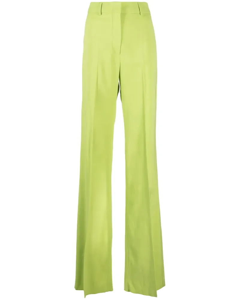 SPORTMAX High-Waist-Hose mit weitem Bein - Grün Grün