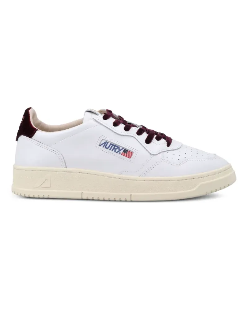 AUTRY Medalist velvet-trim sneakers - Weiß Weiß