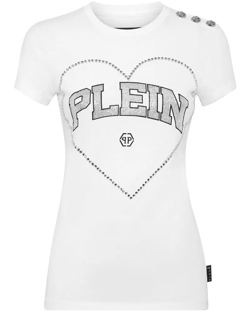 Philipp Plein Sexy Pure Heart T-Shirt - Weiß Weiß