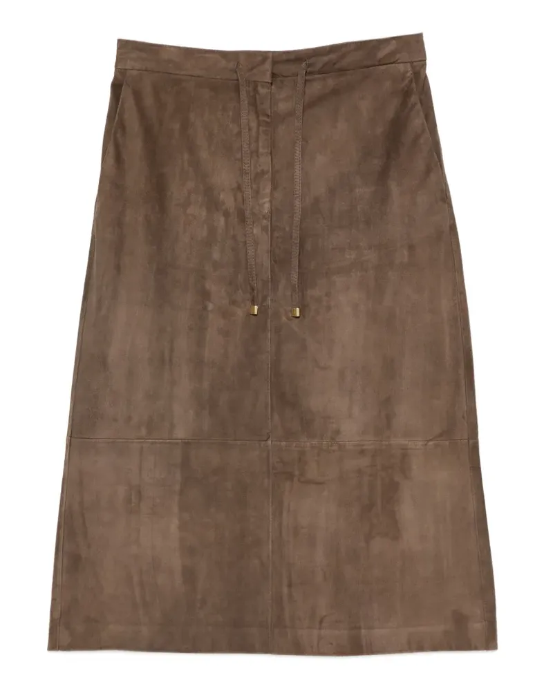 Max Mara Midirock aus Wildleder - Braun Braun