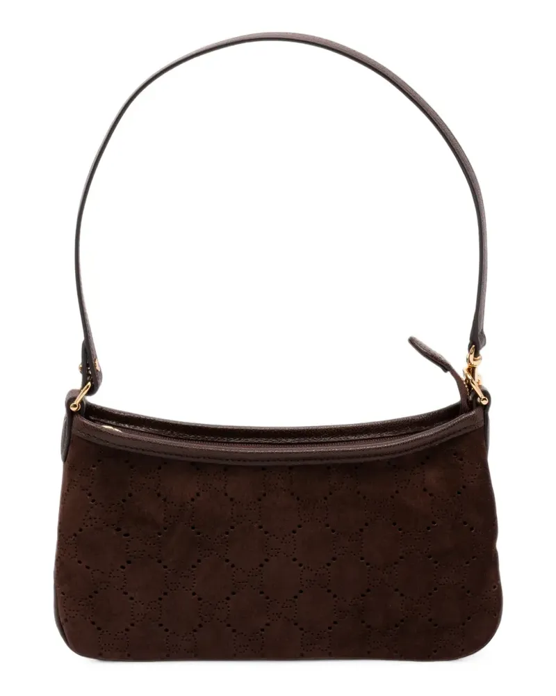 Gucci small Gossip suede chain-link tote bag - Braun Braun