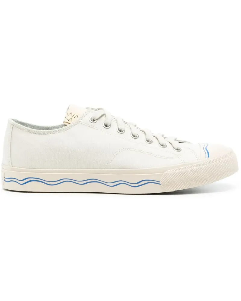 Visvim Sneakers mit Wellen-Print - Weiß Weiß