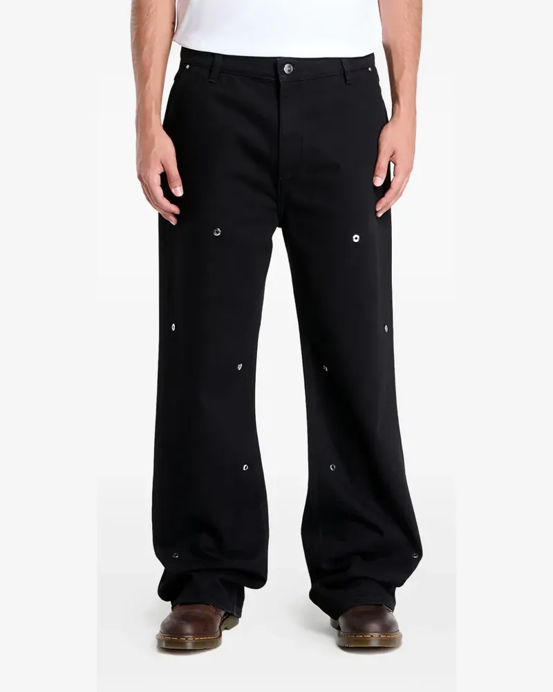 Heliot Emil Jeans mit Nieten - Schwarz Schwarz