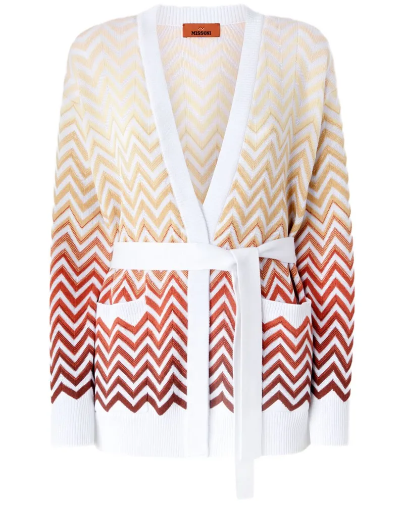 Missoni Cardigan mit Zickzackmuster - Nude Nude