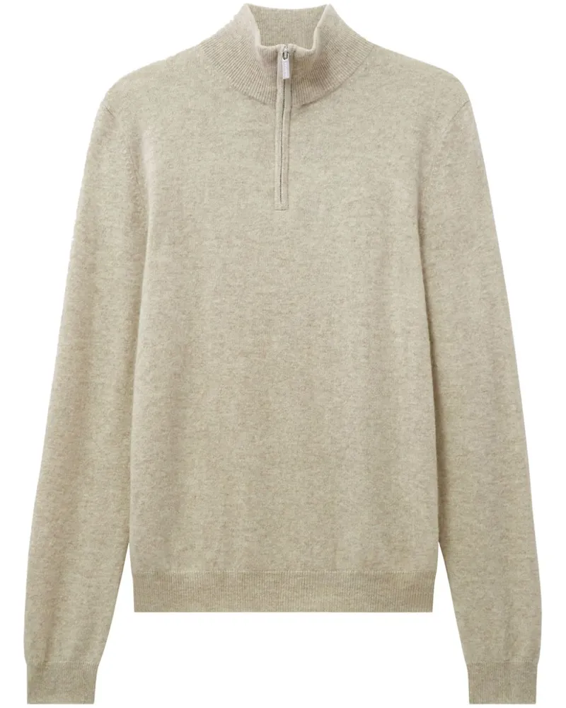 Pringle of Scotland Pullover aus Kaschmir mit Reißverschluss - Nude Nude