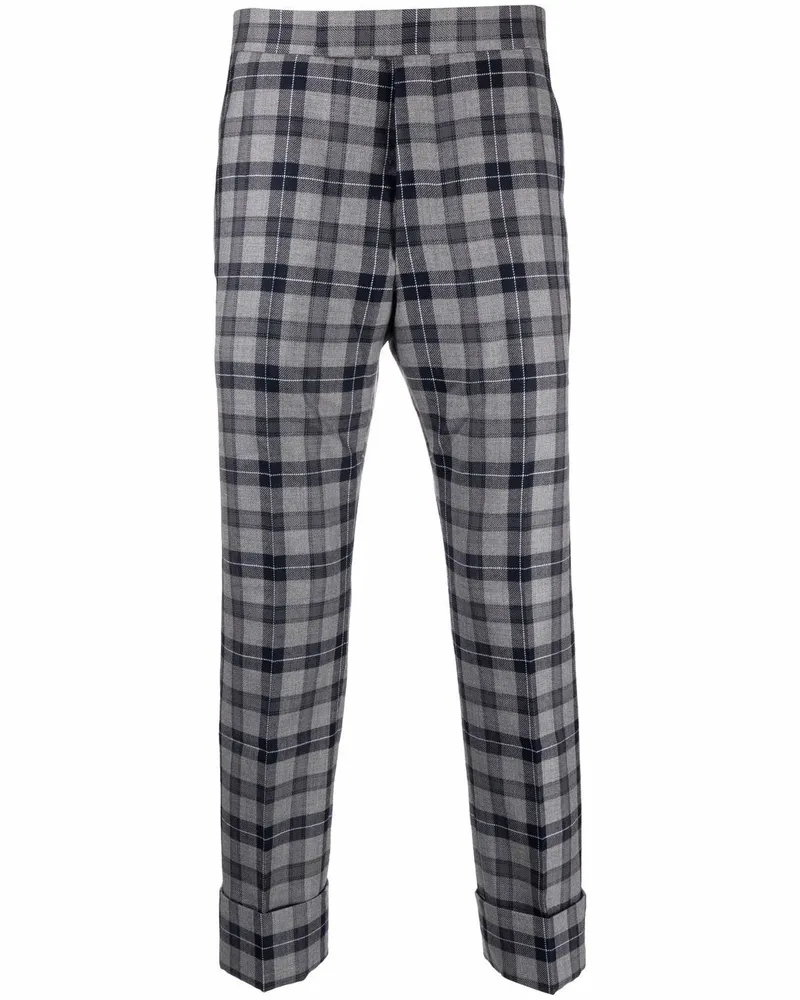Thom Browne Cropped-Hose mit Schottenkaro - Grau Grau