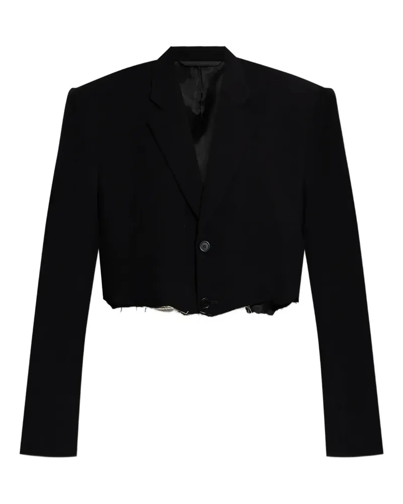 Balenciaga Sakko mit fallendem Revers - Schwarz Schwarz