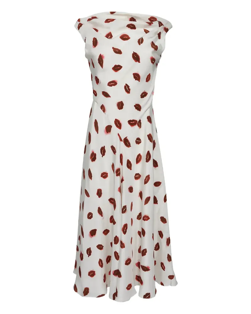 Altuzarra Drina Midikleid - Weiß Weiß