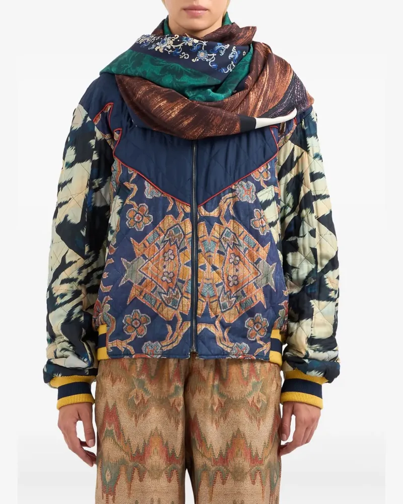 Pierre-Louis Mascia Seidenschal mit Print - Braun Braun