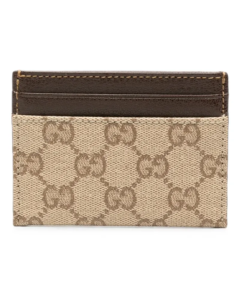 Gucci GG Canvas card holder - Nude Nude