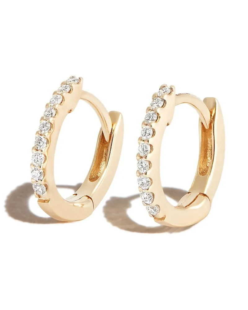 Dana Rebecca Designs 14kt Gelbgoldcreolen mit Diamanten Gold