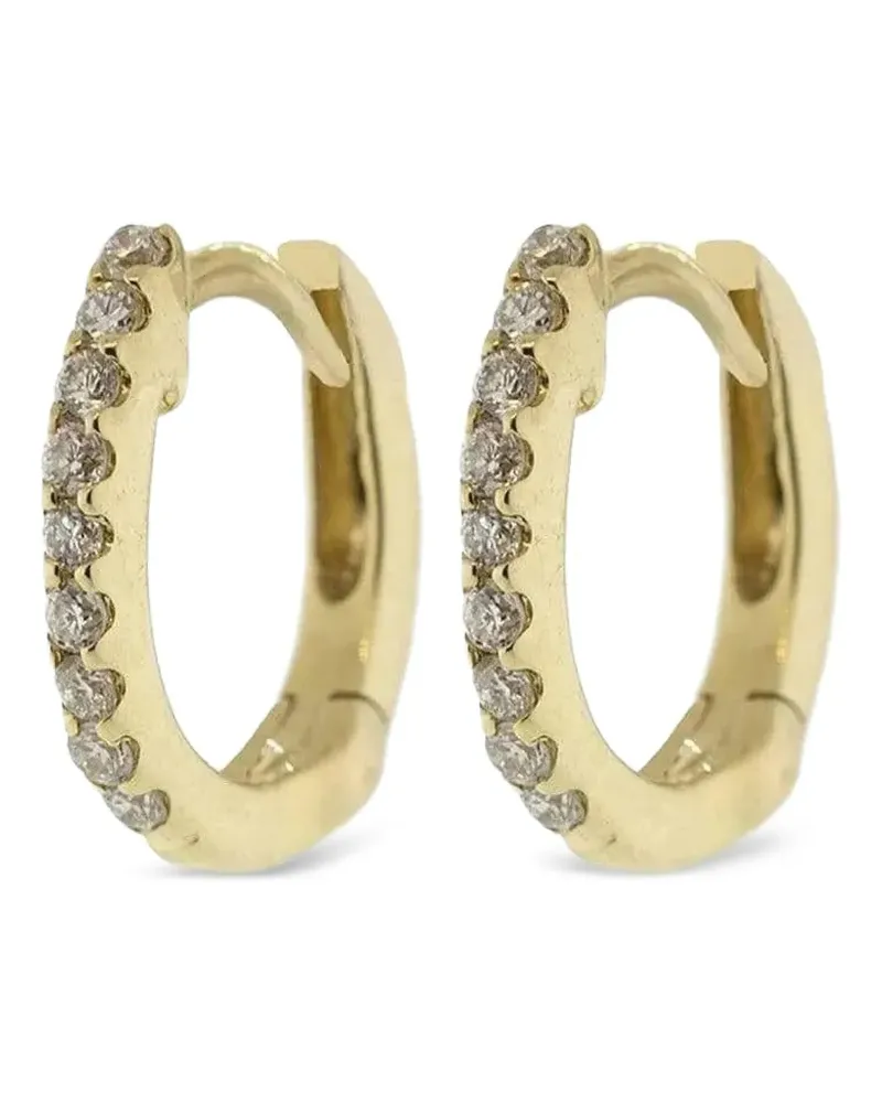 Dana Rebecca Designs 14kt Gelbgoldcreolen mit Diamanten Gold