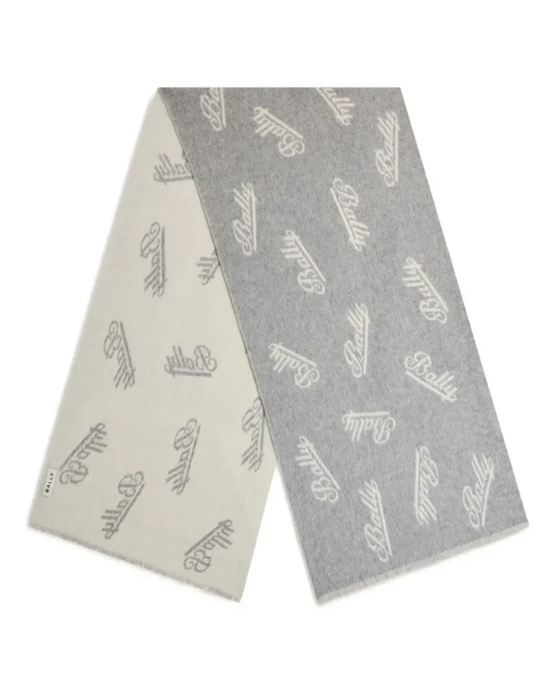 Bally logo-motif scarf - Grau Grau