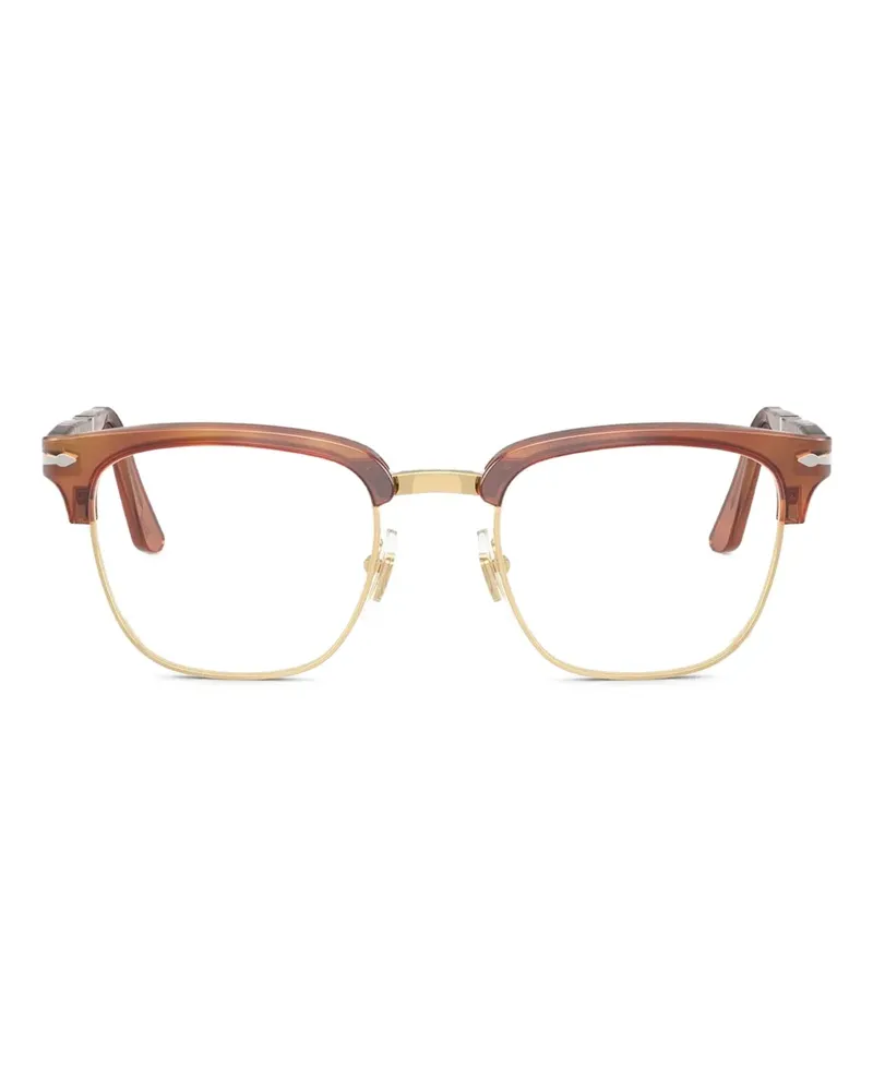 Persol Brille mit eckigem Gestell - Braun Braun