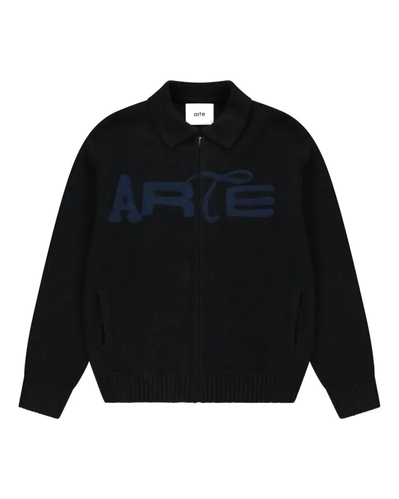 Arte Antwerp Pullover mit Reißverschluss - Schwarz Schwarz