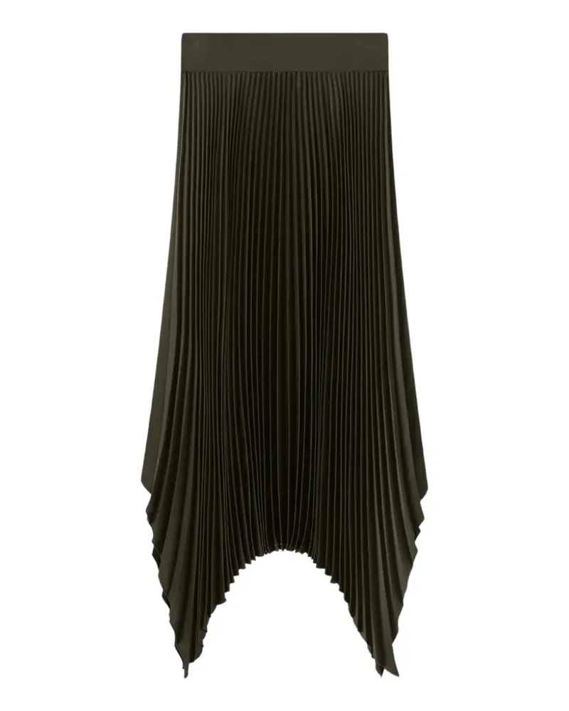 Joseph Ade pleated asymmetric midi skirt - Grün Grün
