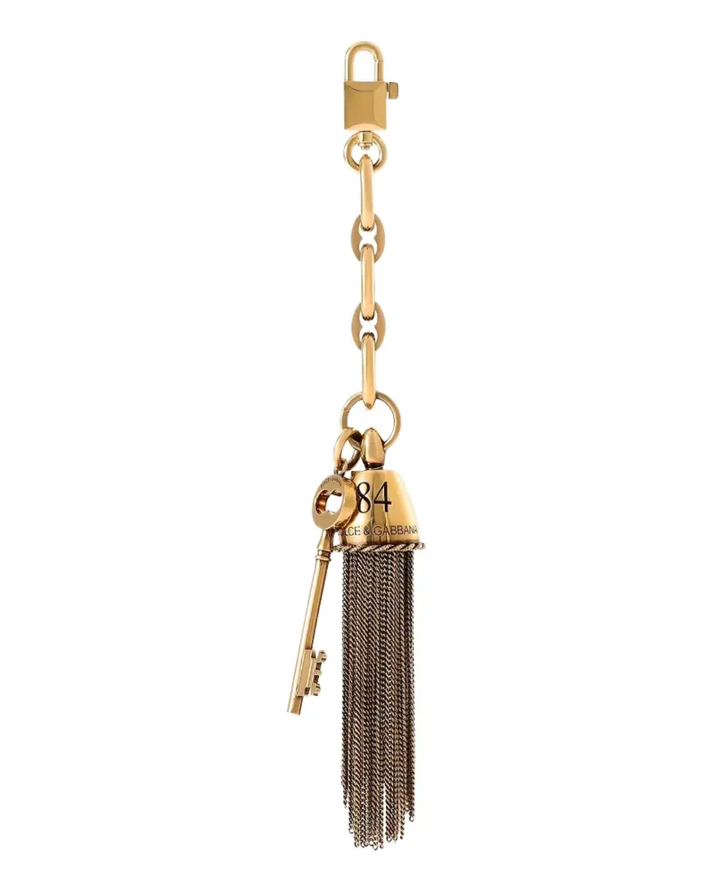 Dolce & Gabbana metal charm keychain - Gold Gold