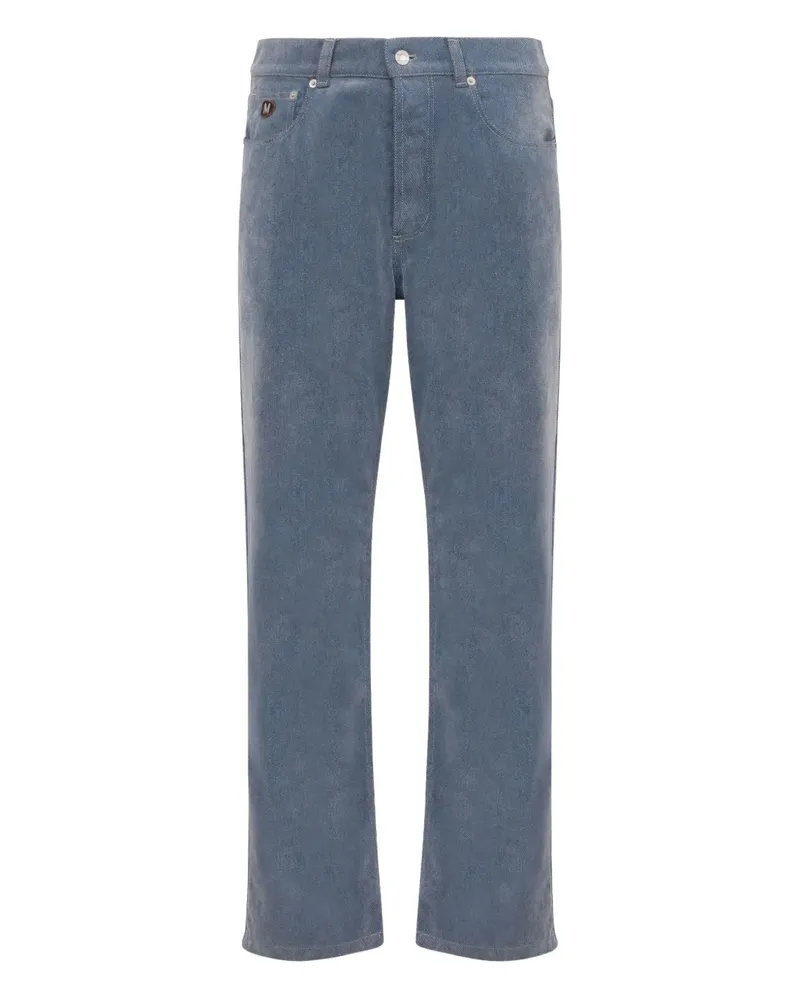 Moschino Jeans mit Logo-Patch - Blau Blau