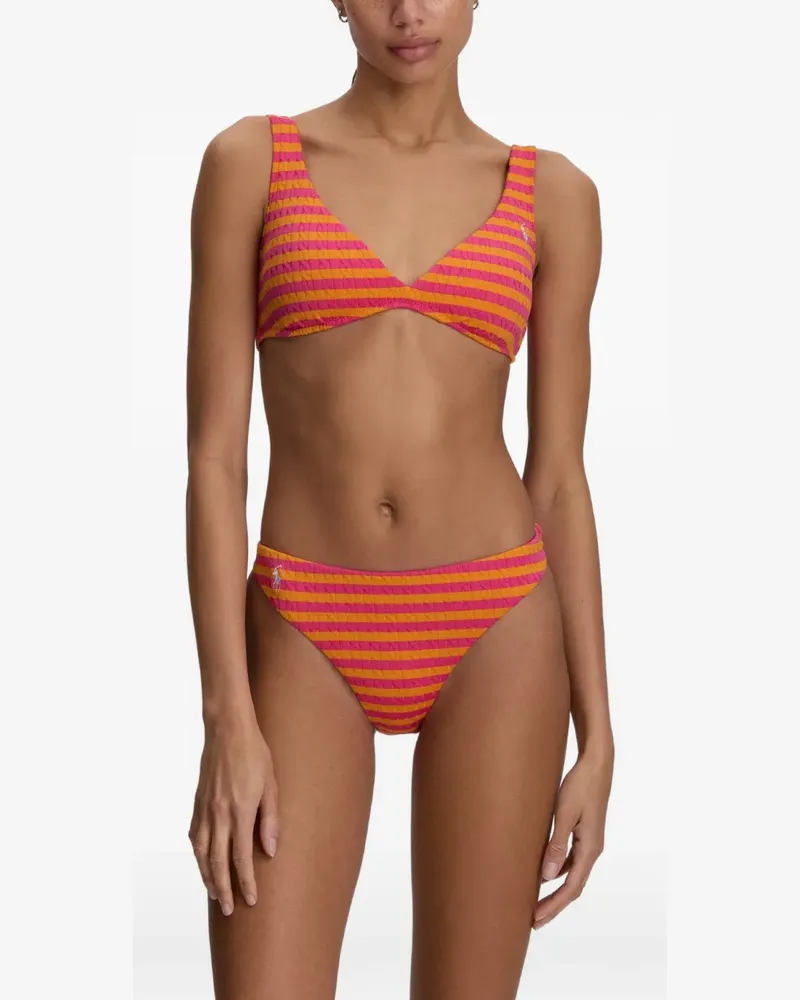Ralph Lauren striped seersucker bikini pants - Rosa Rosa