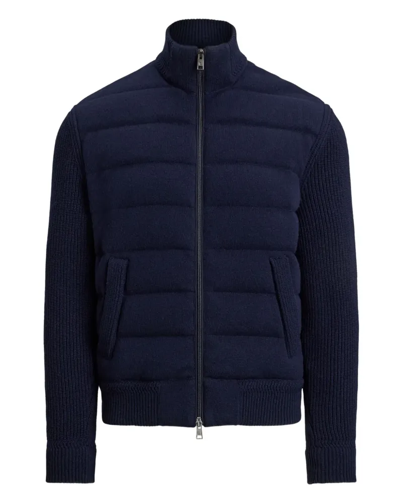 Ralph Lauren Gesteppte Jacke mit gerippten Ärmeln - Blau Blau