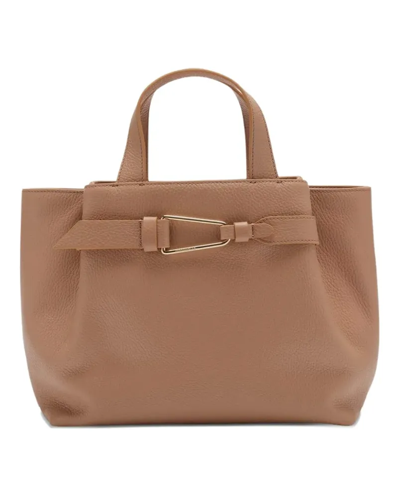Coccinelle buckle malory shoulder bag - Nude Nude