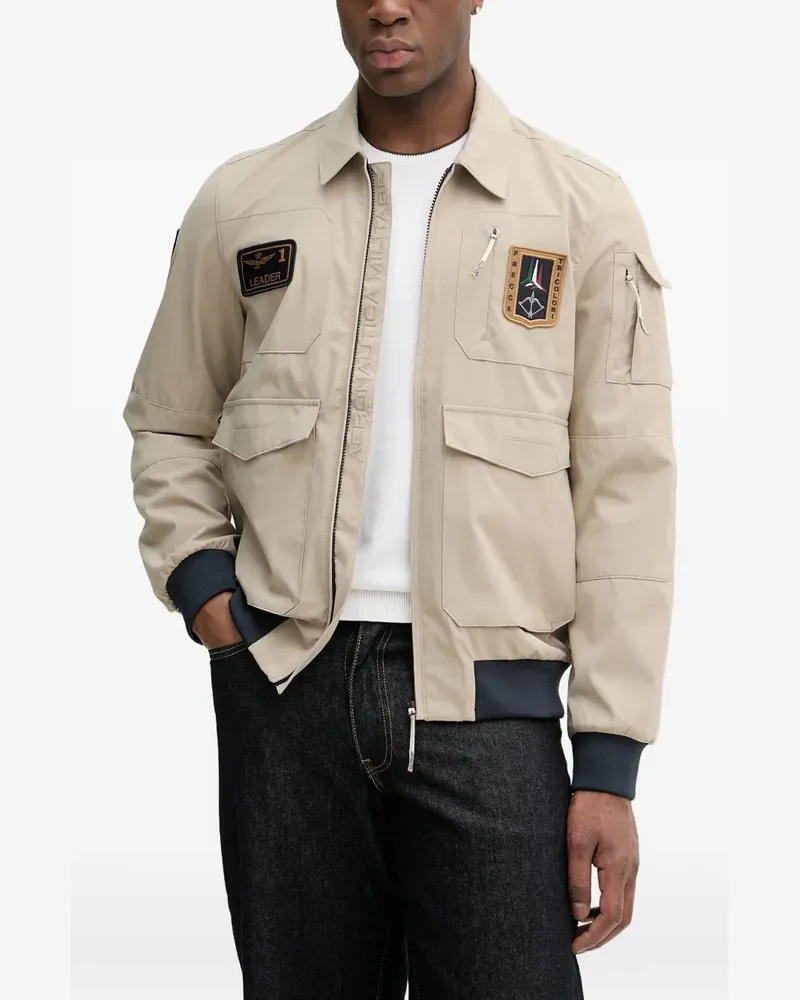 Aeronautica Militare patch-detail mlitary jacket - Nude Nude
