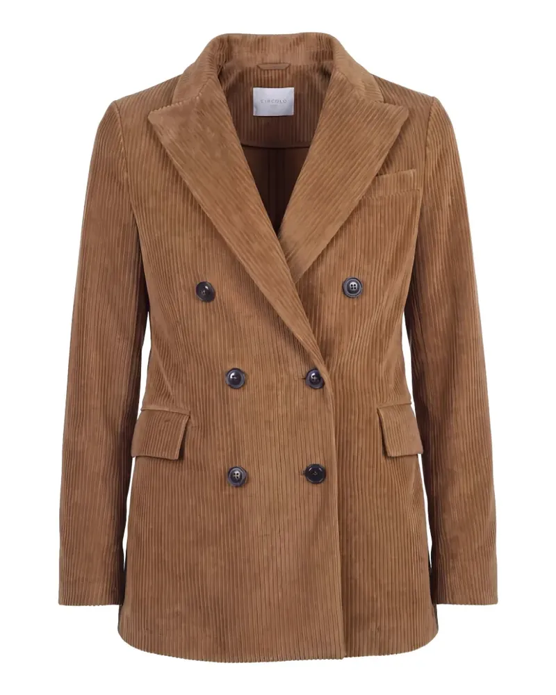 CIRCOLO 1901 double-breasted corduroy blazer - Braun Braun