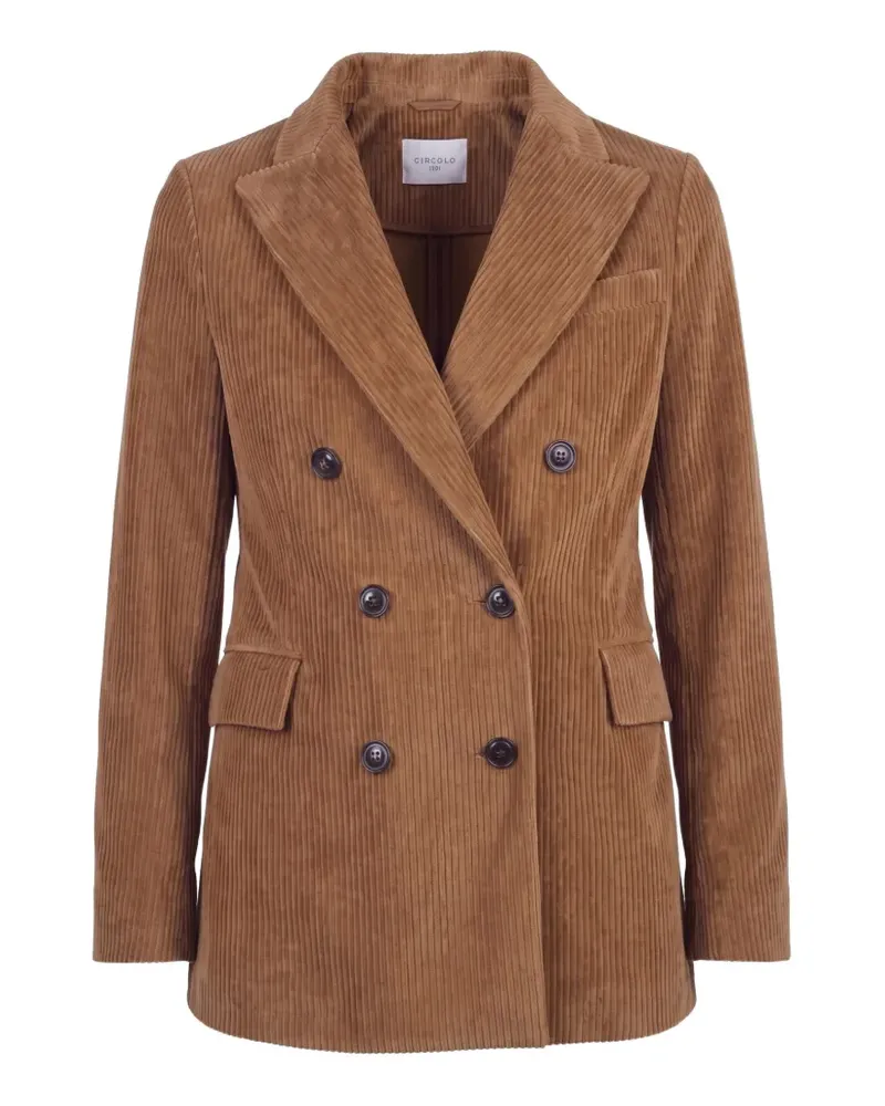 CIRCOLO 1901 double-breasted corduroy blazer - Braun Braun