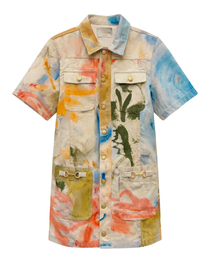 Ulla Johnson Painters Minikleid mit Taschen - Nude Nude