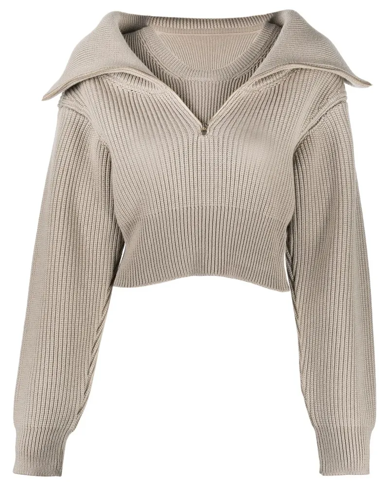 Jacquemus La Maille Risoul Pullover - Nude Nude