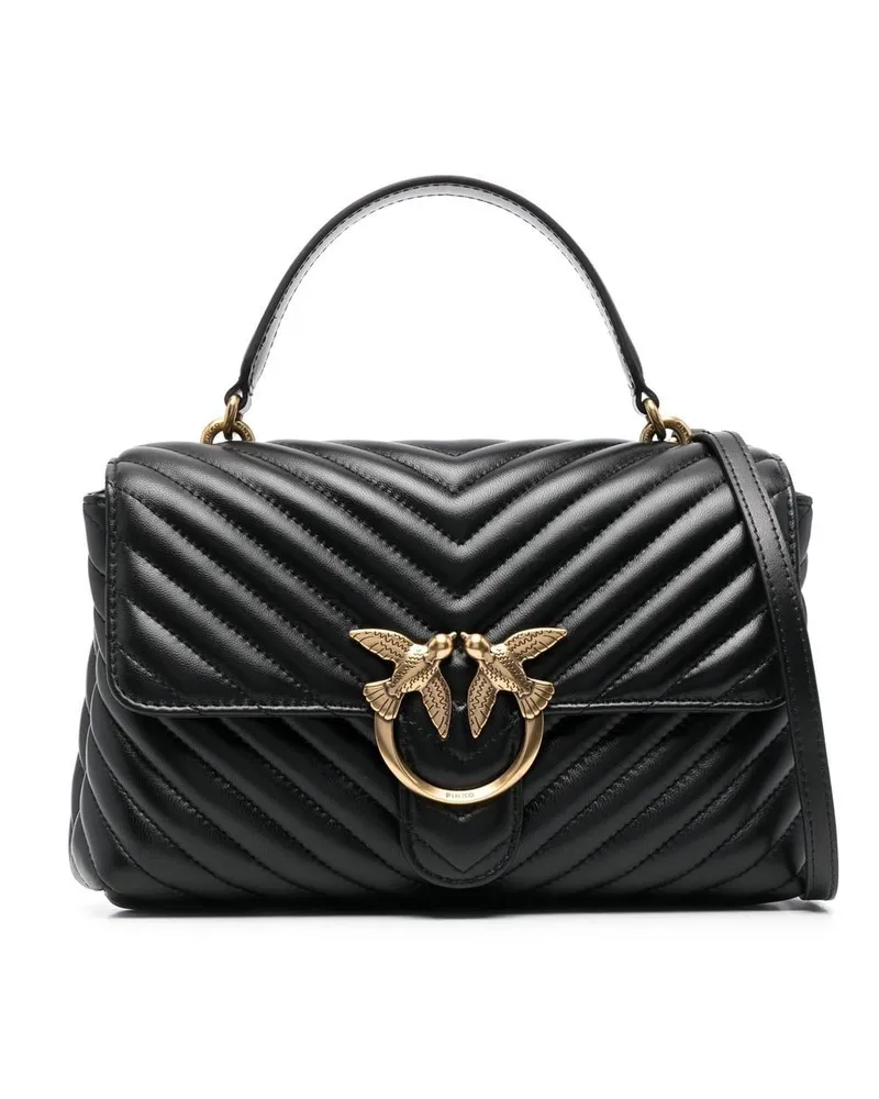 Pinko Klassische Love Lady Puff Tasche - Schwarz Schwarz