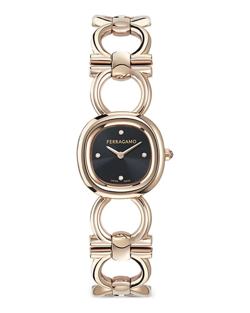 Ferragamo Double Gancini 25mm - Schwarz Schwarz