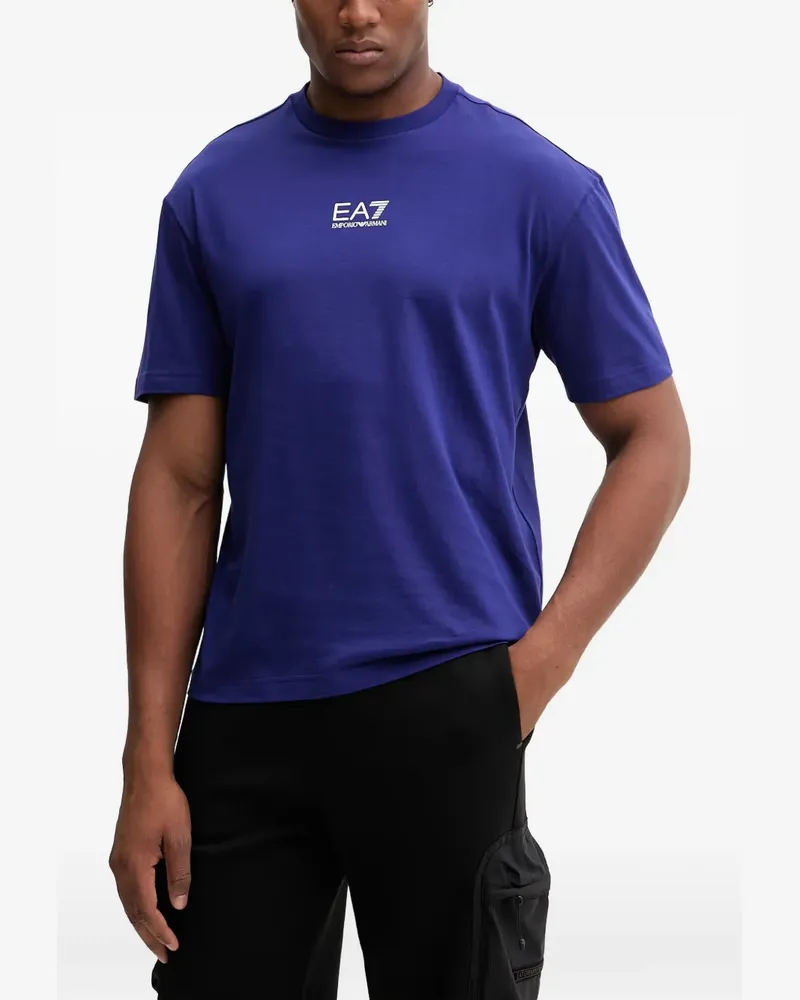 EA7 graphic-print T-shirt - Blau Blau