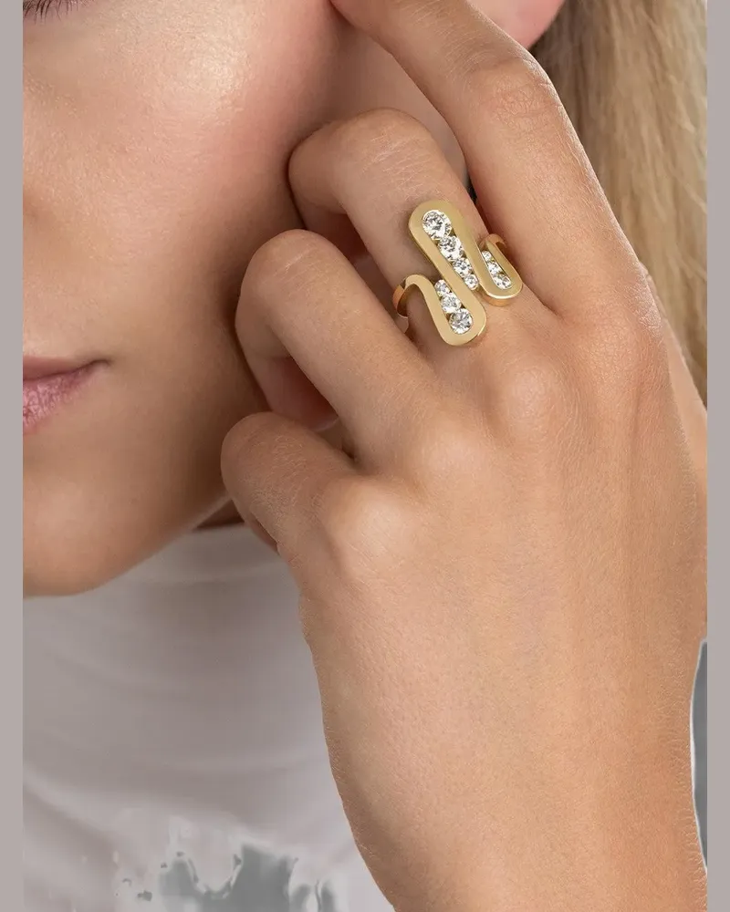 Melissa Kaye Daphne Joy diamond ring - Gold Gold