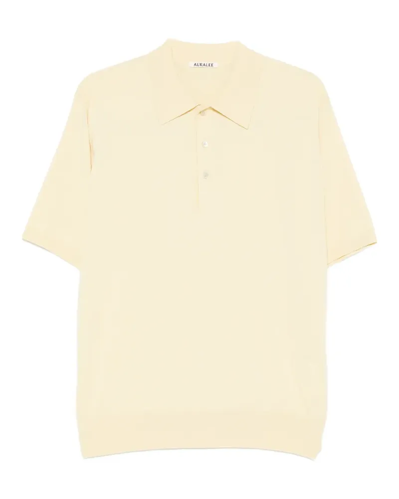 AURALEE short-sleeve polo shirt - Gelb Gelb
