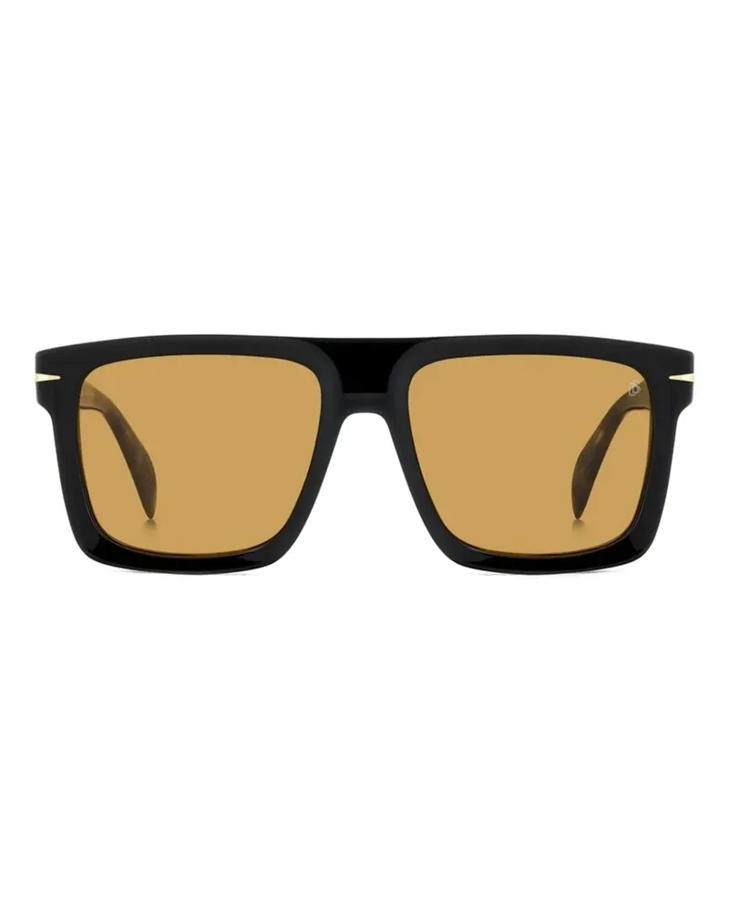 EYEWEAR by DAVID BECKHAM Sonnenbrille mit eckigem Gestell - Schwarz Schwarz