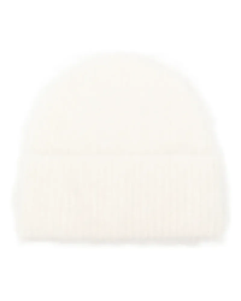 Totême knitted beanie hat - Nude Nude