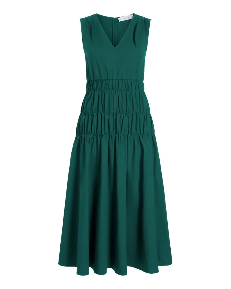 Proenza Schouler smocked poplin midi dress - Grün Grün