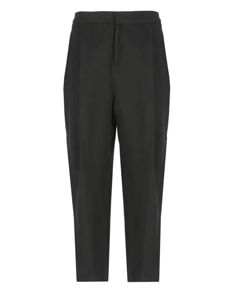 Elisabetta Franchi Hose mit Faltendetail - Schwarz Schwarz