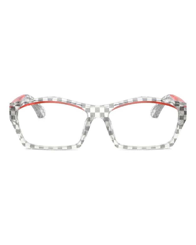 Alain Mikli Brille mit Karomuster - Schwarz Schwarz