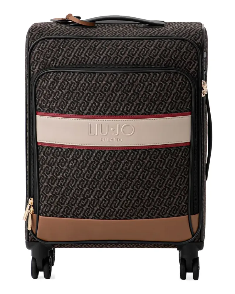 Liu Jo Rollkoffer aus Monogramm-Jacquard - Braun Braun